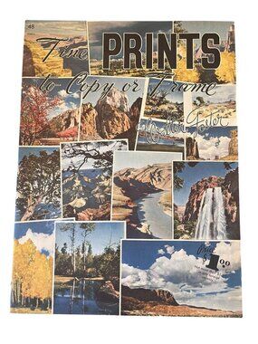 Vintage Walter Foster Fine Landscape 42 Prints to Copy or Frame